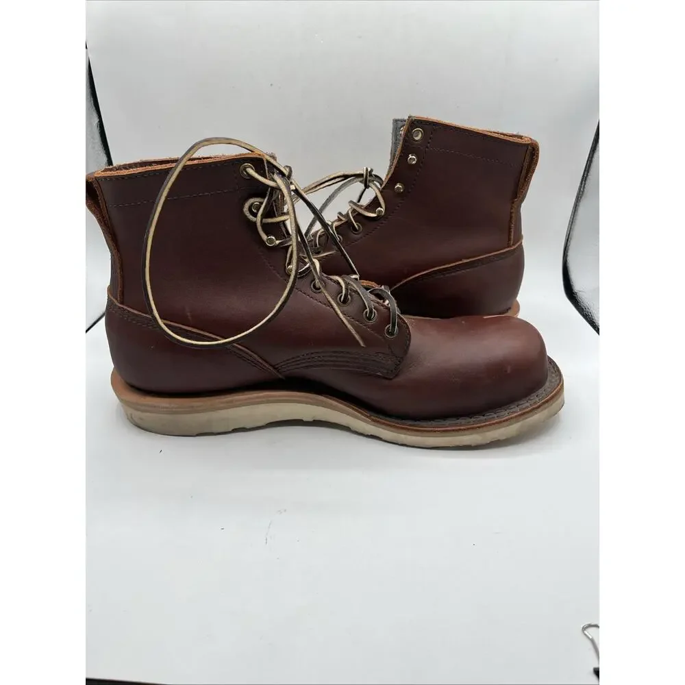 JK Boots Forefront High Grade American Leather Brown Men’s Work Boots Sz 12 E